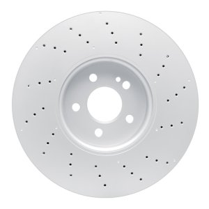 Mercedes-Benz CLA45 AMG Brake Rotor (1) - Front - R1 Concepts - Drilled Carbon Alloy GeoMET - `20-`25